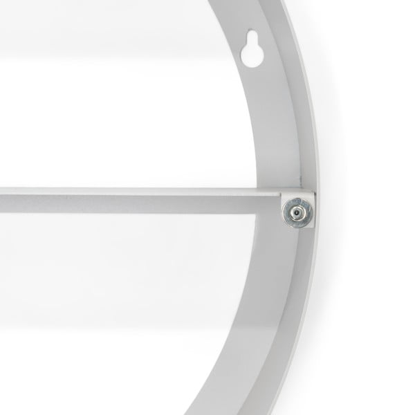 Smeđe-sivi metalni zidni/s ogledalom kupaonski ormarić 55x55 cm Sonnet – Spinder Design-image-3