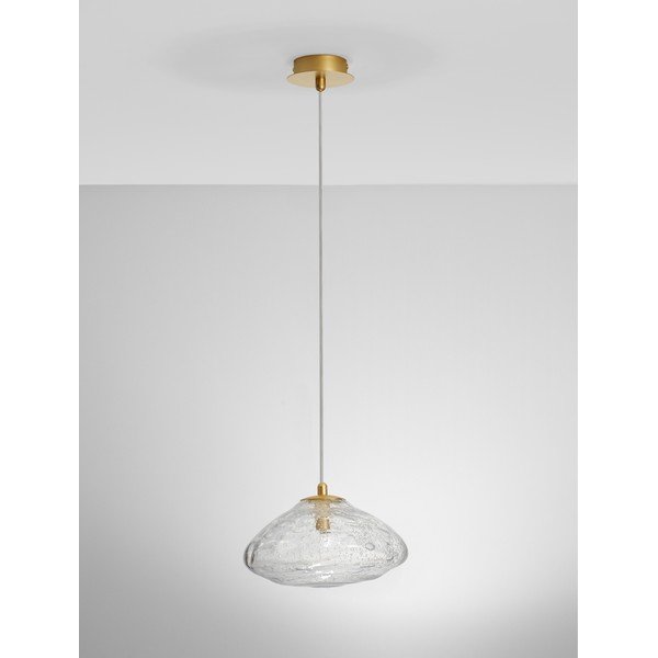Mjedena staklena viseća svjetiljka ø 26 cm King – Nova Luce-image-3