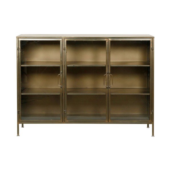 Metalna vitrina zlatne boje 123,5x91,5 cm Dagenham - Côté Table