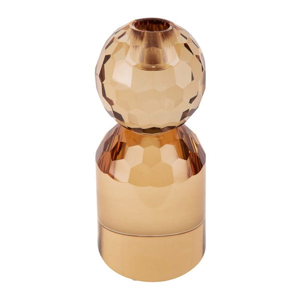 Bež-žuti stakleni svijećnjak Crystal Art - PT LIVING-image-1