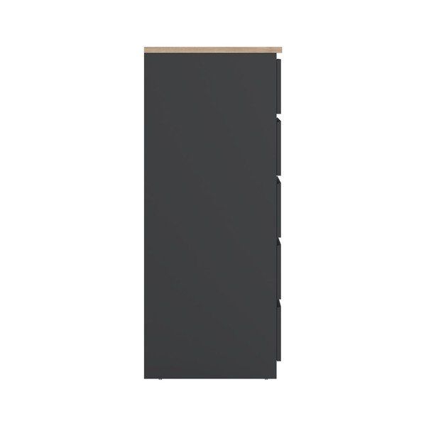 Tamno siva komoda 77x121x50 cm Naia – Tvilum-image-4
