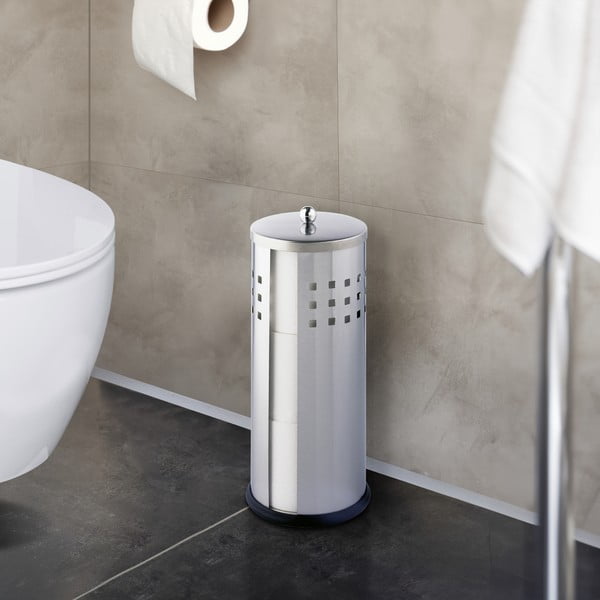 Stalak za toaletni papir u srebrnoj boji Wenko Ancona Matt-image-1
