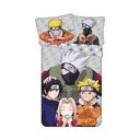 Pamučna dječja posteljina za krevet za jednu osobu 140x200 cm Naruto "Grey" – Jerry Fabrics