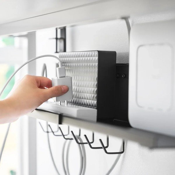 Crni metalni uredski organizator za kablove Smart – YAMAZAKI-image-2