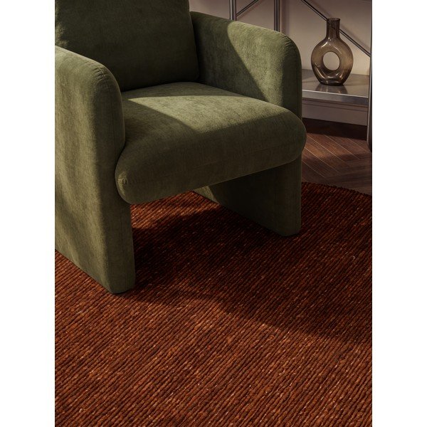 Smeđi ručno rađen vunen okrugao tepih ø 160 cm Bexley Woolwich – Ted Baker-image-3