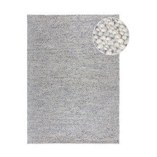 Svijetlo plavi ručno rađen tepih od mješavine vune 80x150 cm Minerals – Flair Rugs