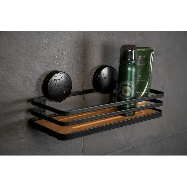 Crna kupaonska polica Wenko Alba-image-3