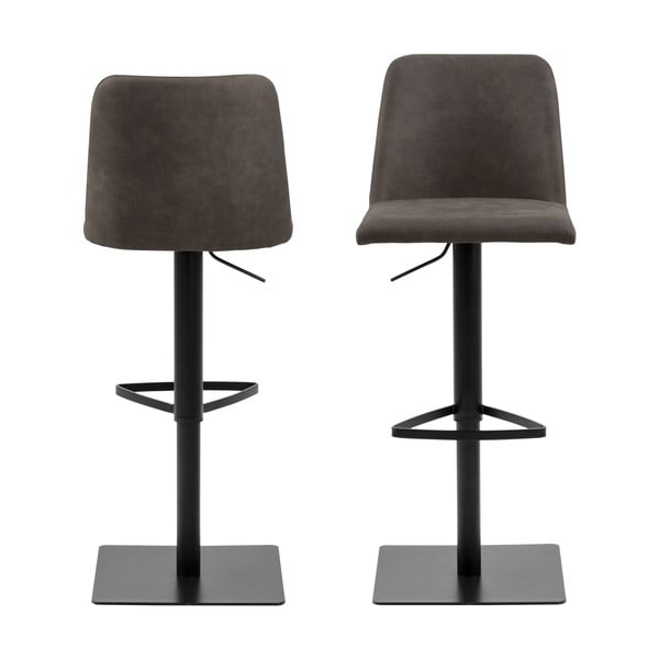 Antracitno siva barska stolica podesive visine (visine sjedala 78,5 cm) Avanja – Actona-image-3