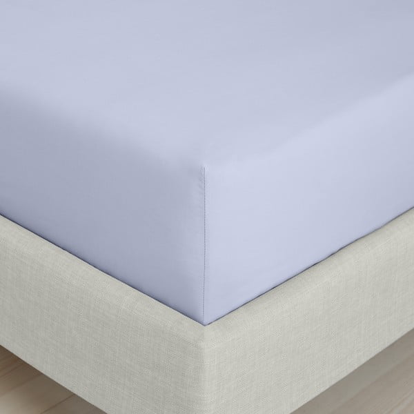 Plahta s gumom od pamučnog perkala u boji lavande 150x200 cm Cotton Percale – Bianca-image-3