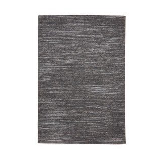 Tamno sivi periv tepih od recikliranih vlakna 120x170 cm Flores – Think Rugs