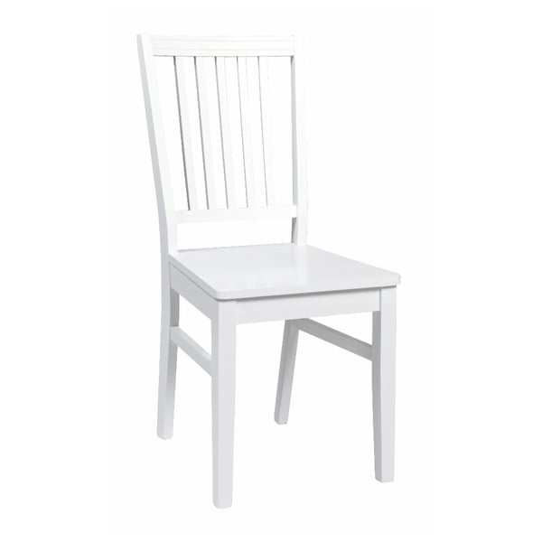 Bijela blagovaonska stolica od drveta kaučukovca Rowico Wittaskar