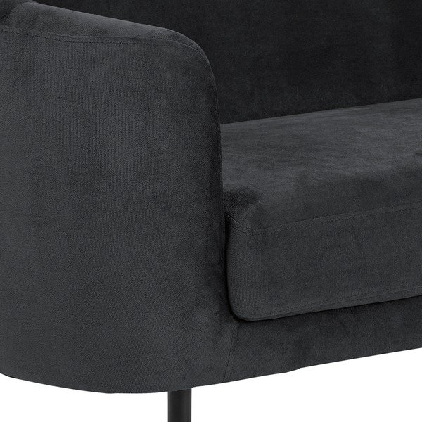 Antracit siva baršunasta sofa Actona Biloxi, 160 cm-image-1