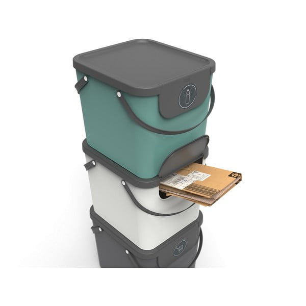 Kanta za sortirani otpad od reciklirane plastike 40 l Albula - Rotho-image-3