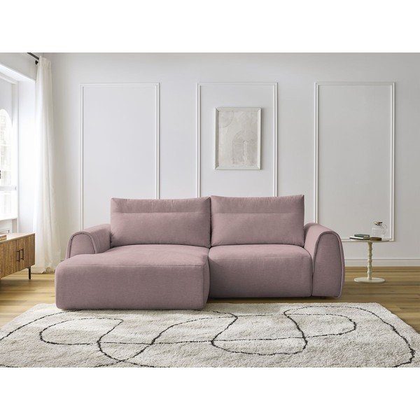 Svijetlo ružičasta kutna garnitura Aden – Bobochic Paris-image-1