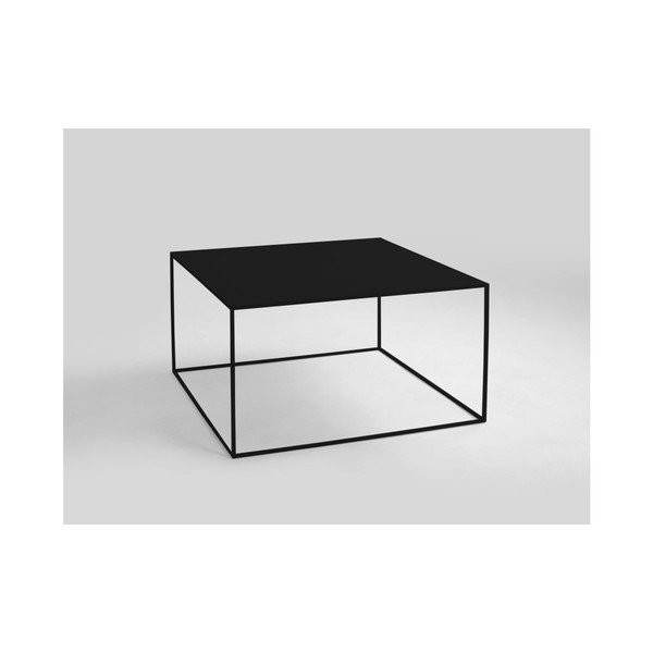 Crni stolić za kavu CustomForm Tensio, 80 x 80 cm-image-1