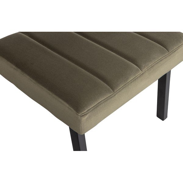 Kaki zelena fotelja s baršunastim presvlakama WOOOD Kaja-image-1