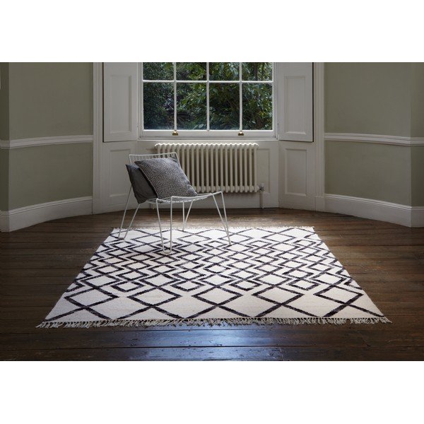 Bež-crni tepih Asiatic Carpets Hackney Diamond, 120 x 170 cm-image-4