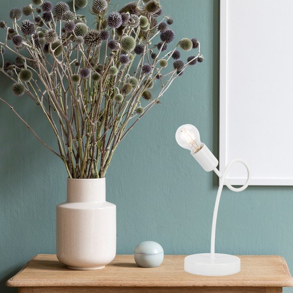 Bijela stolna lampa - LAMKUR-image-2