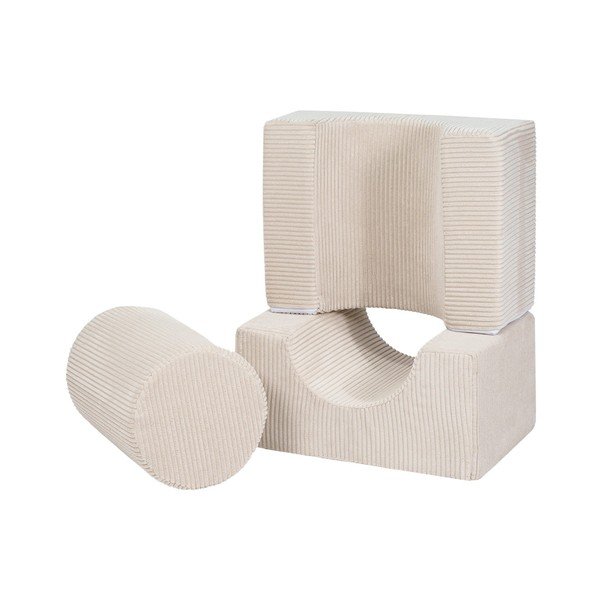 Bež set mekanih igrački od pjene 3 kom od samta visina 30 cm 83x45 cm – Meowbaby-image-2