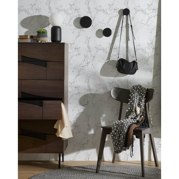 Crne drvene zidne kuke u setu 3 kom Nadua – Kave Home-image-1