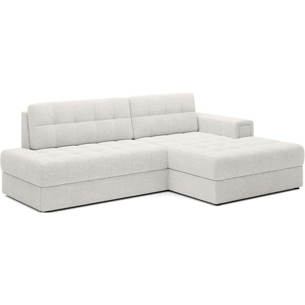 Krem sklopiva kutna garnitura od bouclé tkanine (s desnim kutom/s ležaljkom) Blezalt – ELTAP-image-2