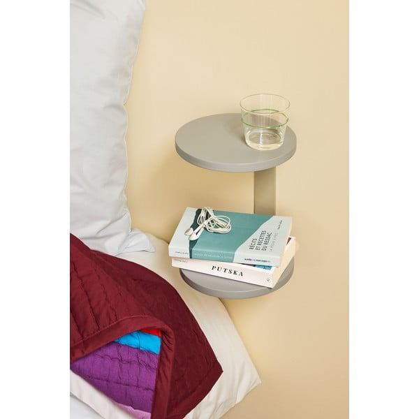 Sivi viseći noćni ormarić Oto – Hübsch-image-3