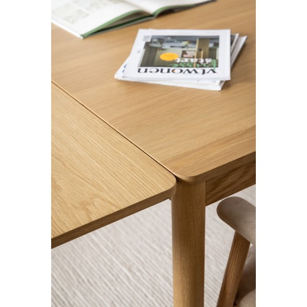Proširiv blagovaonski stol u dekoru hrasta u prirodnoj boji 100x200 cm Atlantic – Actona-image-1