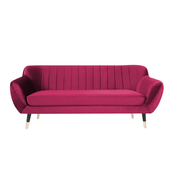 Roza kauč na crne noge Mazzini Sofas Benito, 188 cm