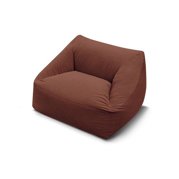 Narančasta vreća za sjedenje od samta Lilibet – Bobochic Paris-image-3