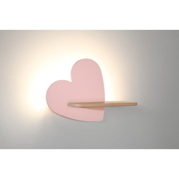 Ružičasta dječja lampa Heart - Candellux Lighting-image-1