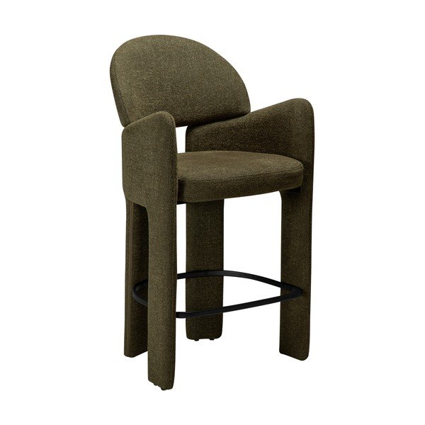 Kaki zelena barska stolica (visine sjedala 68,5 cm) Aole – DAN-FORM Denmark
