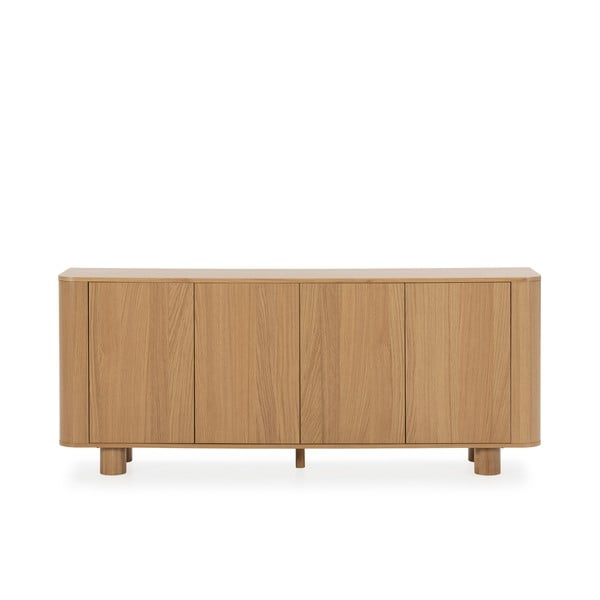 Komoda u dekoru hrasta u prirodnoj boji 180x75x40 cm Padoc – MOME