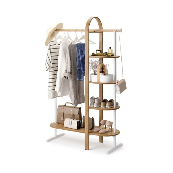 Bijela predsobna garnitura od drveta eukaliptusa Bellwood - Umbra-image-4