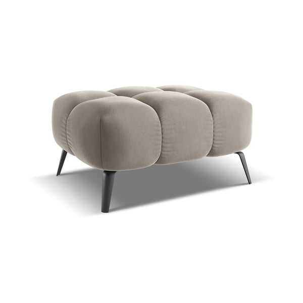 Bež baršunast tabure Nalu – Makamii-image-3