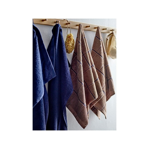 Tamno plavi pamučan ručnik od frotira 50x100 cm Comfort – Södahl-image-3