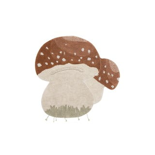 Ciglasti/krem periv/ručno rađen pamučan dječji tepih 120x120 cm Boletus – Lorena Canals