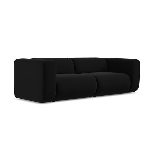 Crna baršunasti sofa 228 cm Ekahi – Makamii-image-2