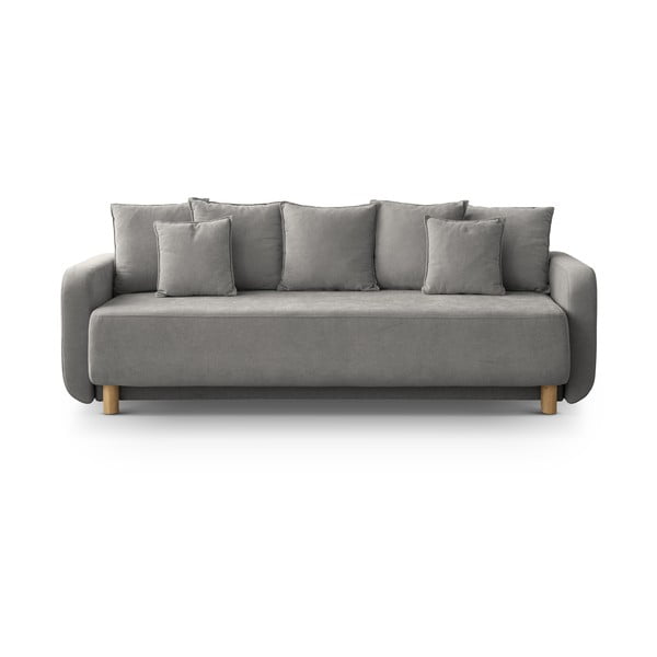 Siva sklopiva/s prostorom za odlaganje sofa 231 cm Elen – Micadoni 