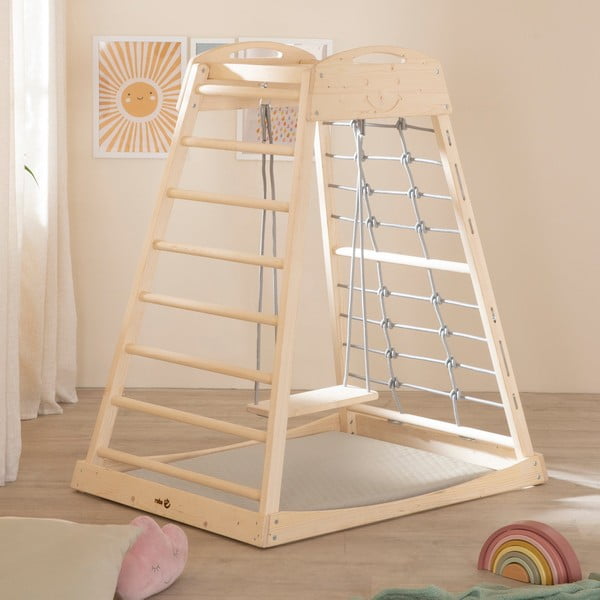 Bež dječja podloga za igru 78x100 cm Greyish gesteppt – Roba-image-3