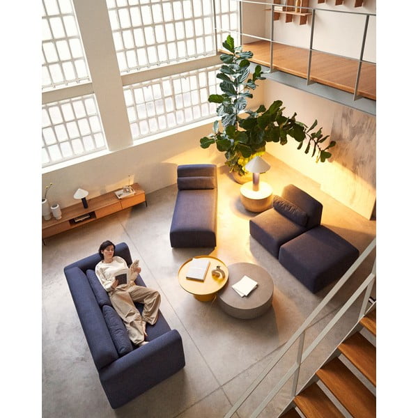 Tamno plava modularna sjedeća garnitura Neom – Kave Home-image-1