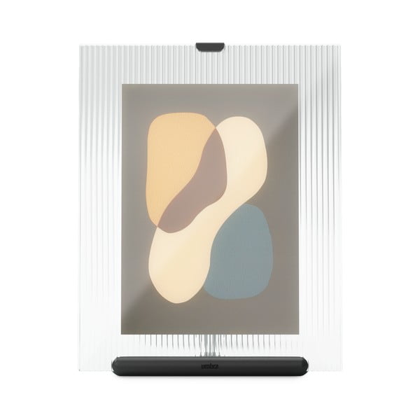 Crni stakleni stojeći okvir 19x23 cm Flute – Umbra