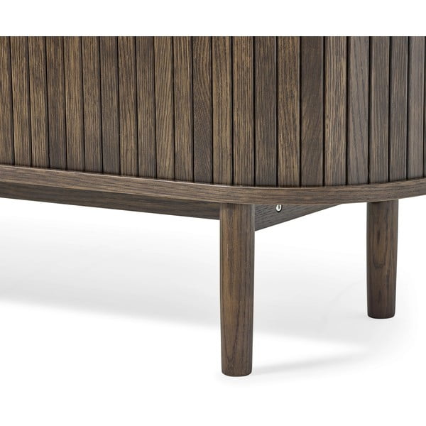 Smeđa TV komoda u dekoru hrasta 180x56x40 cm Meta – Unique Furniture-image-3