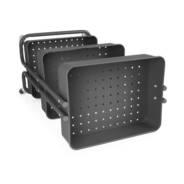 Crni metalni regal na kotačima 43x35 cm Grena – Compactor-image-4