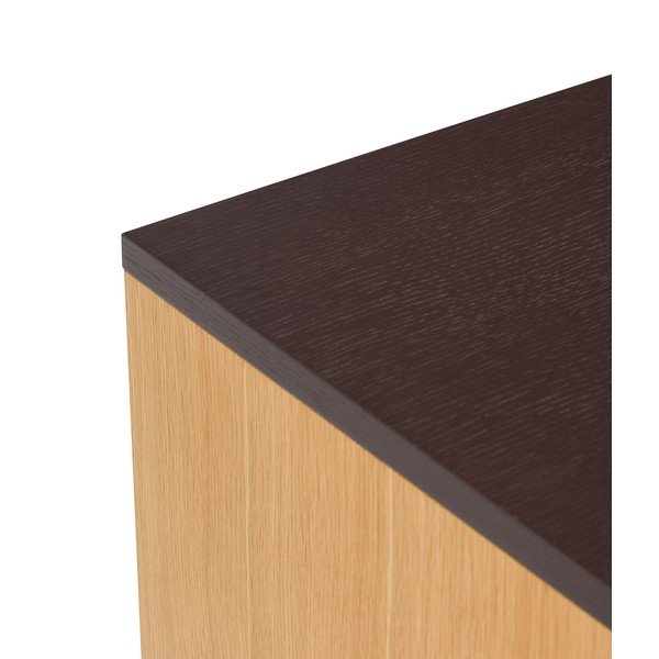 Smeđa komoda u dekoru hrasta 140x65x35 cm Dual – Hübsch-image-3