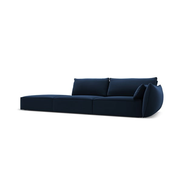 Tamno plava baršunasta sofa s desnim kutom 264 cm Vanda – Mazzini Sofas-image-2