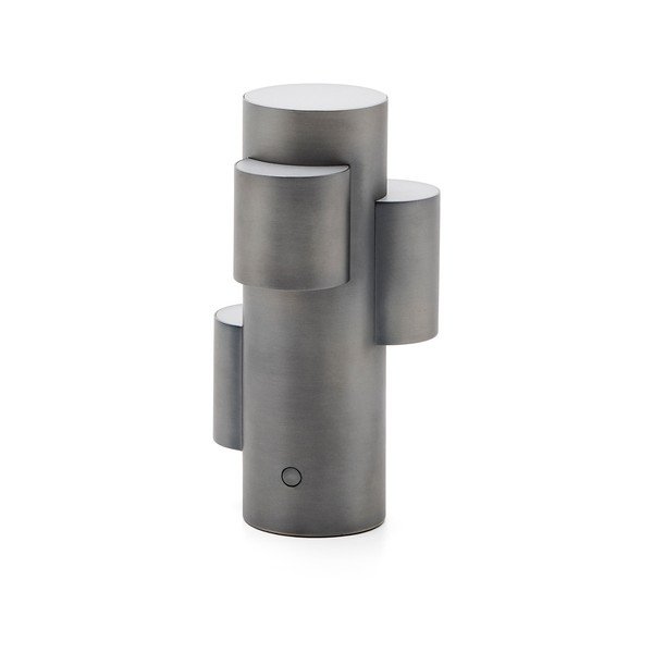 Crna metalna LED stolna lampa s mogućnosti zatamnjivanja (visina 26,5 cm) Adrina – Kave Home