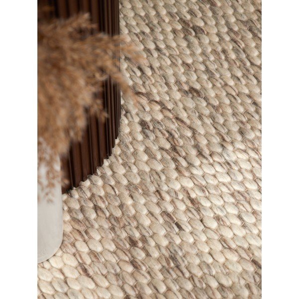 Bež/u prirodnoj boji ručno rađen vunen okrugao tepih ø 160 cm Lyon Beans – Elle Decoration-image-3