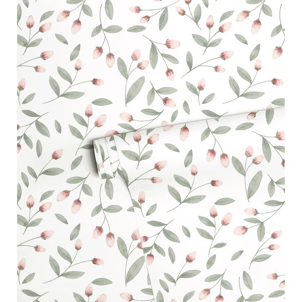 Dječje tapete od netkanog tekstila 10 m x 50 cm Flower Buds – Lilipinso-image-2