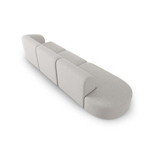 Svijetlo siva sofa od šenila s desnim kutom 311 cm Paolo – Milo Casa-image-3
