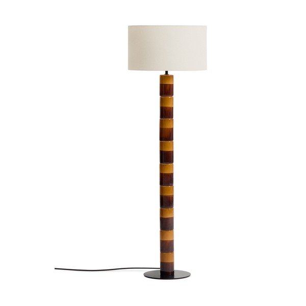 Stojeća svjetiljka s tekstilnim sjenilom (visina 146 cm) Mavran – Kave Home